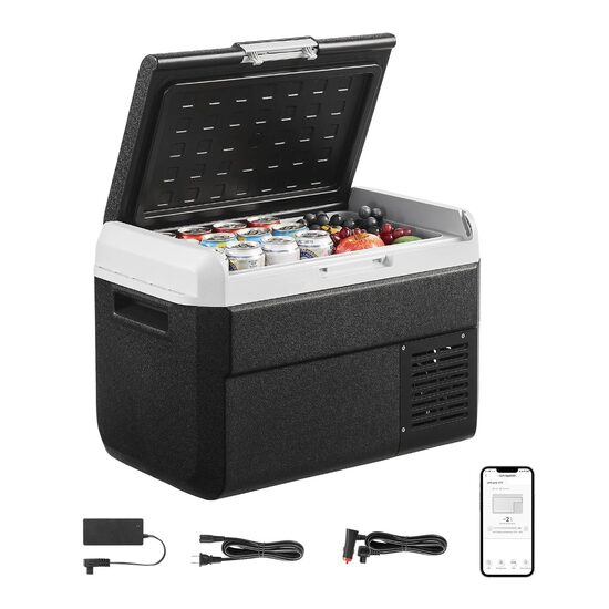 Lada frigorifica profesionala cu compresor, 25 l, Temperatura -20 ℃ la 20 ℃, alimentare 12/24 V CC si 100-240 V CA