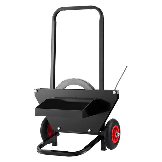Dispozitiv carucior pentru banda de ambalare Otel/PE, 2 x roti, max 50 kg
