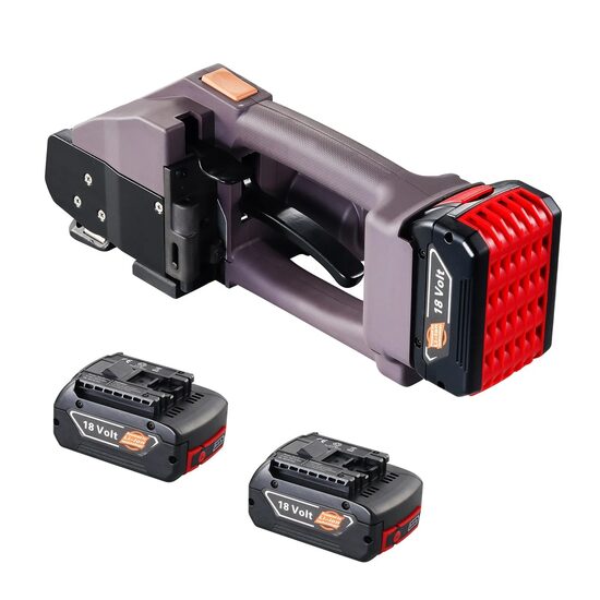 Dispozitiv electric de legare cu banda, 2 x acumulator 4 Ah, PP/PET 10-19 mm, forta tensionare 800N-5000N