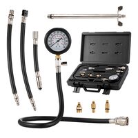 Kit Tester compresie cilindri motor, manometru 0-100 PSI, 4 x adaptoare, compact si portabil