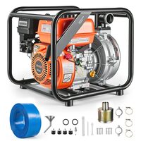 Motopompa pe benzina 2", Debit 485 l/min, Putere 6 CP, Inaltime max 50 m, Adancime 7 m, Rotor fonta, 1 x furtun refulare 7.62 m