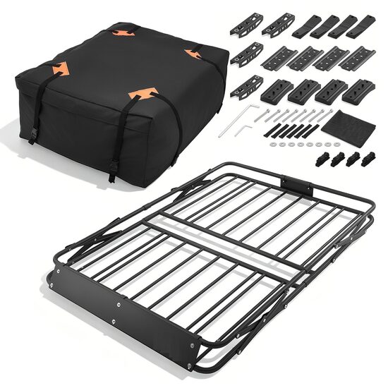 Portbagaj de plafon compatibil bare transversale, Geanta impermeabila, Otel, max 90 kg, dimensiune 1295 x 914 x 102 mm