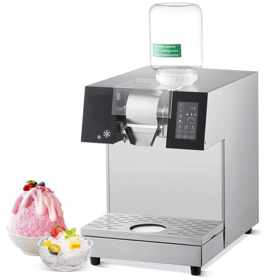 Masina profesionala de facut fulgi de zapada, Capacitate 240 kg/zi, 700 W, Rezervor 4 l, Otel inoxidabil