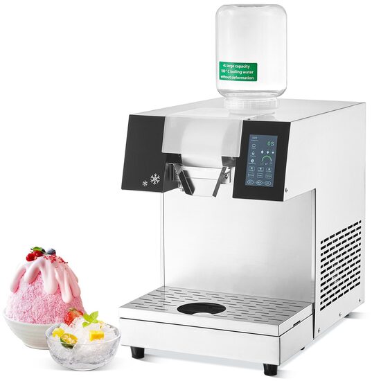 Masina profesionala de facut fulgi de zapada, Capacitate 230 kg/zi, 700 W, Rezervor 4 l, Otel inoxidabil