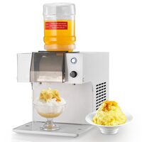 Masina de facut fulgi de zapada, Capacitate 80 kg/zi, 360 W, Otel laminat la rece, Rezervor 1.8 l, Pre-racire rapida 90 s