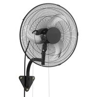 Ventilator oscilant de perete, diametru 457 mm, Metal, 59 W, 3 viteze, unghi de rotatie reglabil