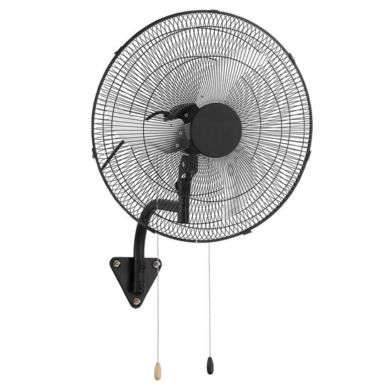 Ventilator oscilant de perete, diametru 500 mm, Metal, 65 W, 3 viteze, unghi de rotatie reglabil