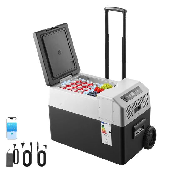 Cutie frigorifica profesionala cu compresor, Troller, Capacitate 30 l, Alimentare 12V/24V DC 100-240V AC, -22℃ până la 10℃