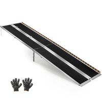 Rampa pliabila si portabila din aluminiu, suprafata aderenta, Capacitate max 360 kg, Dimensiune 3045 x 745 x 75 mm