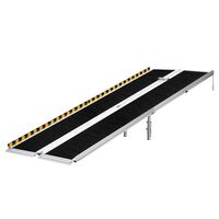 Rampa pliabila si portabila din aluminiu, suprafata aderenta, Capacitate max 360 kg, Dimensiune 2135 x 750 x 50.8 mm