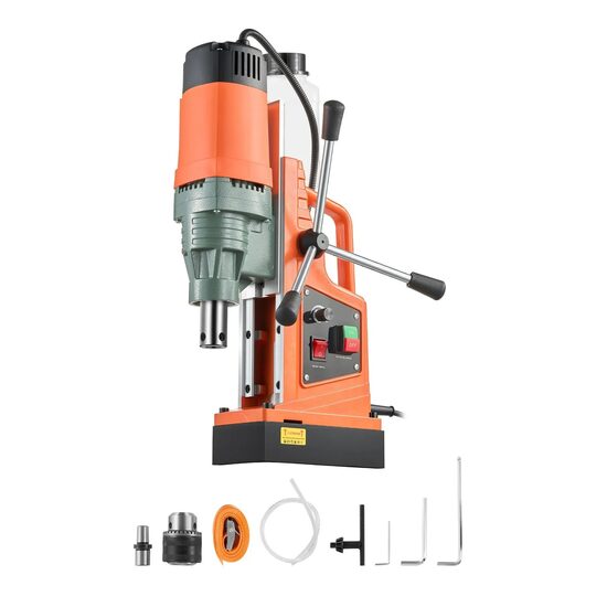 Masina de gaurit magnetica 1550 W, diametru max gaurire 50 mm, 0-550 rpm, 13000 N