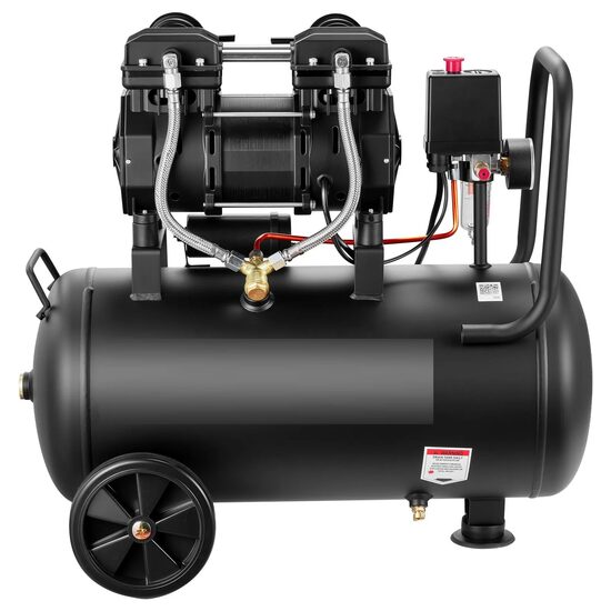 Compresor de aer fara ulei, Portabil, 1.5 kW, 126 l/min, 6.2 Bar, presiune max 8 Bar, Rezervor 30 l