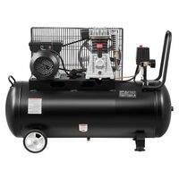 Compresor de aer cu transmisie prin curea, Portabil, 3 kW, 226 l/min, 6.2 Bar, presiune max 10 Bar, Rezervor 100 l