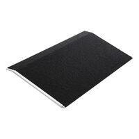 Rampa mobila de prag, Aluminiu, 810 x 390 mm, capacitate max 180 kg, Negru, Antiderapanta