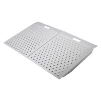 Rampa mobila de prag, Aluminiu, 750 x 617 mm, capacitate max 340 kg