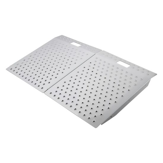 Rampa mobila de prag, Aluminiu, 750 x 617 mm, capacitate max 340 kg