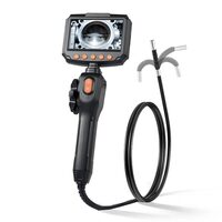 Camera endoscop cu ecran articulat 180°, Zoom 8X, ecran IPS HD de 4.3", lentilă ultra subțire 6.2 mm, IP67, cablu 1.5 m