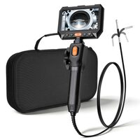 Camera endoscop cu ecran articulat 180°, 2 directii, Zoom 8X, ecran IPS HD de 4.5", lentila ultra subțire 3.9 mm, IP67, cablu 1.5 m