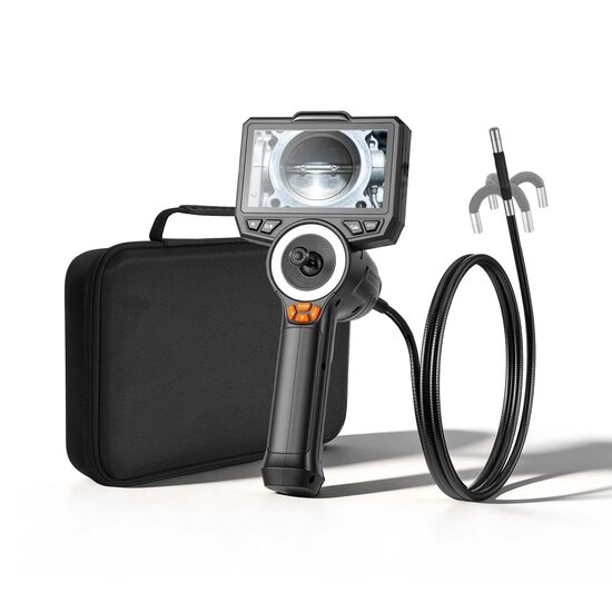 Camera endoscop cu ecran articulat in 4 directii 360°, Zoom 8X, ecran IPS HD de 4.5", 6 x Led, IP67, cablu 1.5 m