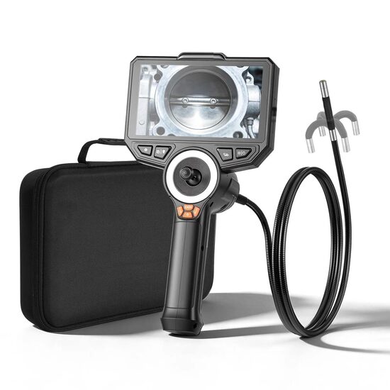 Camera endoscop cu ecran articulat in 4 directii 360°, Zoom 8X, ecran IPS HD de 6", 6 x Led, IP67, cablu 1.5 m