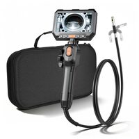 Boroscop articulat cu lentila dubla si Led, Ecran HD 5 inch, Zoom 8X, IP67, cablu 1.5 m