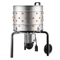 Deplumator pasari, 900 W, 230 rpm, 98 x degete moi, Diametru tambur 500 mm, Capacitate de procesare 2 pui pe ciclu