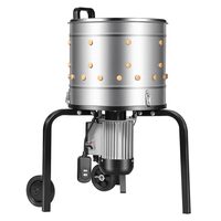 Deplumator pasari, 500 W, 230 rpm, 114 x degete moi, Diametru tambur 400 mm, Capacitate de procesare 1-2 pui pe ciclu