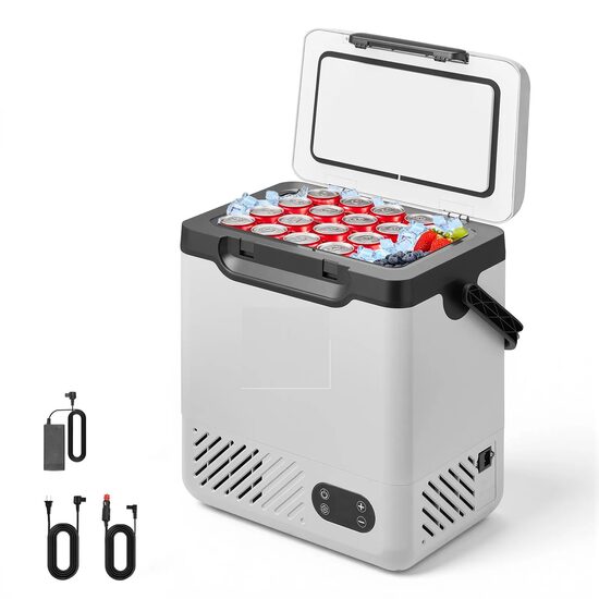 Cutie frigorifica cu compresor, 12V/24V DC 100-240V AC, Capacitate 12 l, -20℃ până la 20℃