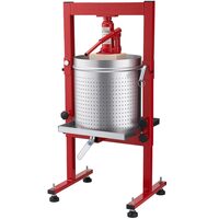 Presa hidraulica pentru struguri/fructe moi, Inox, Volum 30 l, 2 x saci filtrant, picioare reglabile