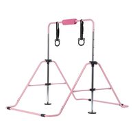 Bara gimnastica pliabila pentru copii, max 68 kg, Inaltime reglabila 914-1321 mm, Roz