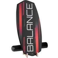 Placa de echilibru oscilanta, Lemn multistrat, max 200 kg, Negru, reabilitare, yoga si pilates, 780 x 350 x 18 mm