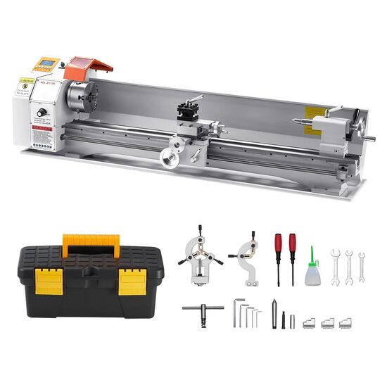 Strung profesional pentru prelucrare metal, 1250 W, viteza variabila 0-2500 rpm, fara curea