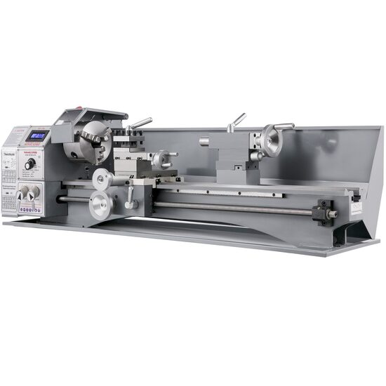 Mini Strung profesional pentru prelucrare metal, 750 W, viteza variabila 50-3000 rpm, motor fara perii, Distanța dintre centre 600 mm