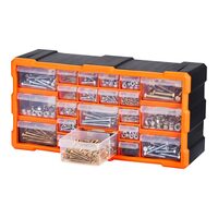 Organizator accesorii cu 22 sertare, Plastic, 49.5x16x25.5 cm