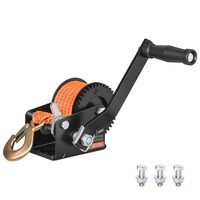 Troliu manual cu clichet in ambele directii, chinga poliester, 6.1 m, capacitate max 272 kg, pentru barci, ATV
