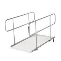Rampa lata de prag cu balustrade, 1806 x 830 mm, Capacitate max 450 kg, suprafata anti-derapanta