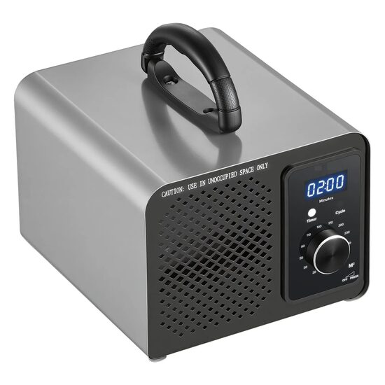 Generator de ozon pentru aer, apa, alimente, 120 W, 36000mg/h, pana la 300 m², temporizator