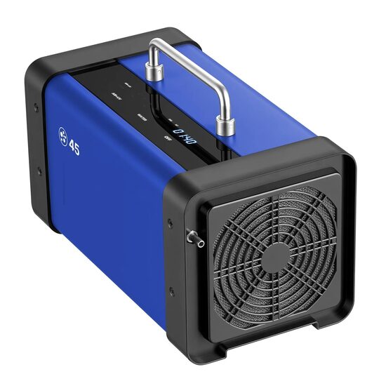 Generator de ozon pentru aer, apa, alimente, 100 W, 45000 mg/h, pana la 350 m², temporizator, Telecomanda, ecran tactil