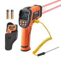 Termometru cu infrarosu fara contact -30 ℃ la 1200 ℃, termocuplu de tip K, alimentare baterie 2 x AA