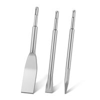 Set 3 dalti SDS Plus pentru beton, 1 dalti plate, 1 x  dalta cu varf, 1 x dalta plata