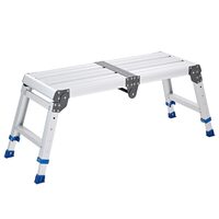 Scara tip platforma, portabila si pliabila, Aluminiu, 1 x treapta, max 227 kg, Inaltime reglabila 60-508 mm, anti-derapanta