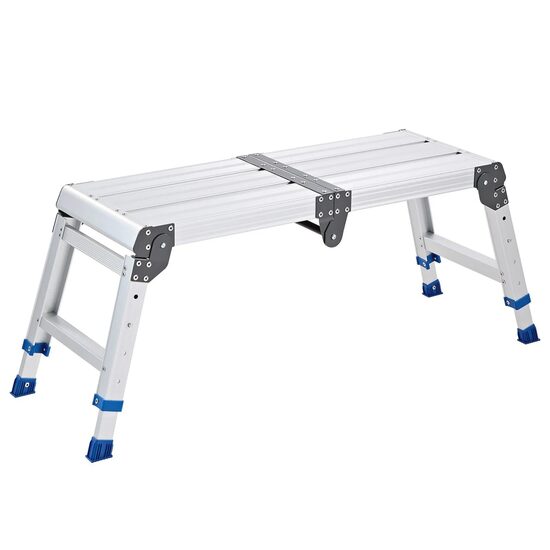 Scara tip platforma, portabila si pliabila, Aluminiu, 1 x treapta, max 227 kg, Inaltime reglabila 60-508 mm, anti-derapanta