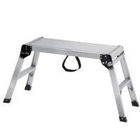Scara tip platforma, portabila si pliabila, Aluminiu, 2 x treapta, max 150 kg, Inaltime 51 cm, anti-derapanta