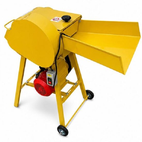 Tocator de furaje electric, siscornita 2200 W, 230 V, capacitate 500 kg/h, rola de antrenare si 4 cutite