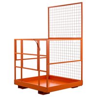 Platforma de lucru tip cusca pentru stivuitor, 1225 x 1148 mm, Capacitate max 635 kg, Otel carbon