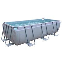Piscina supraterana dreptunghiulara, Cadru, 400 x 200 x 99 cm, Capacitate 7020 l, Pompa filtrare, Scara