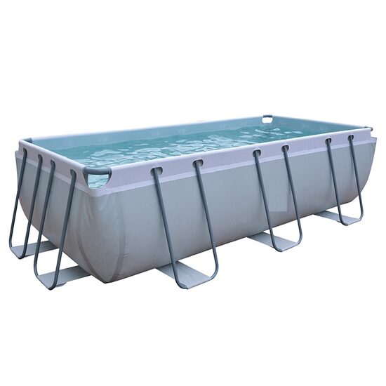 Piscina supraterana dreptunghiulara, Cadru, 400 x 200 x 99 cm, Capacitate 7020 l, Pompa filtrare, Scara