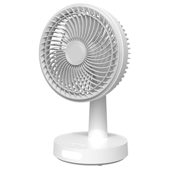 Ventilator de birou cu acumulator, lampa de veghe, 9 W, 3 x viteze