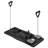 Placa pilates multifunctionala 9 in 1, max 150 kg, 2 manere flotari, 2 extensii, 4 cotiere, genunchiere, contor, Negru