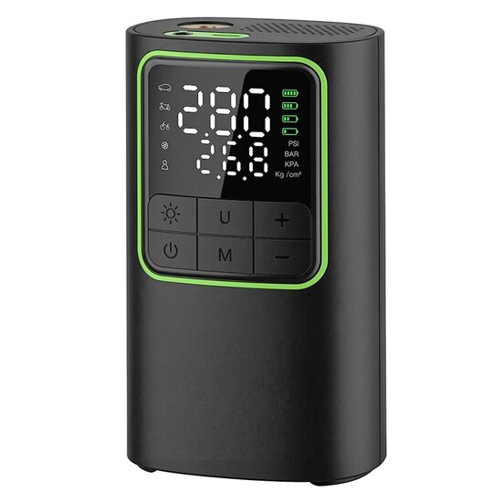 Compresor auto portabil cu acumulator, 4000 mAh, Digital, max 10 Bar, 20 l/min, protective supraincalzire